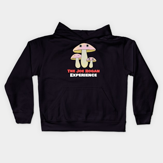 The Joe Rogan Experience Vintage Mushroom Toon Kids Hoodie by TeeTrendz